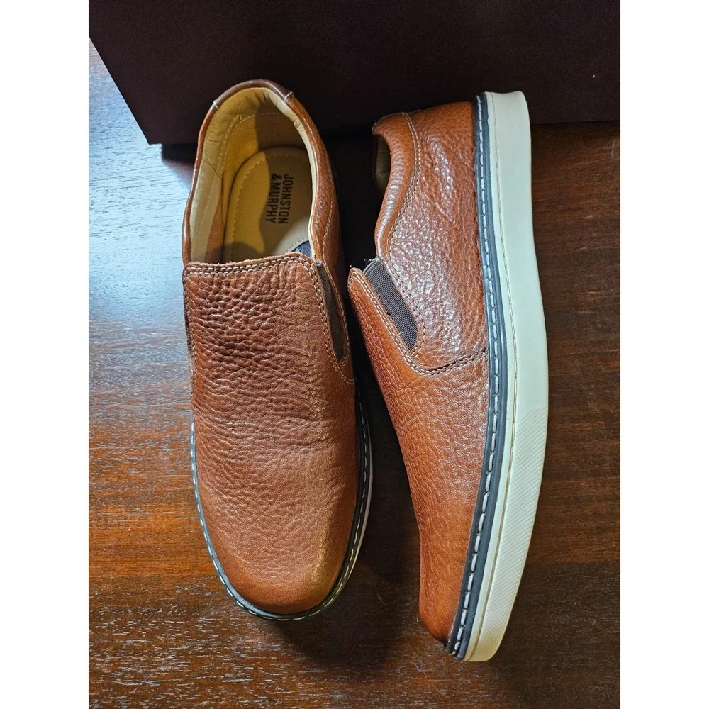 Boys Size 6 Johnston & Murphy McGuffey 2 Woven Slip-On New in box‎ MFRP $129